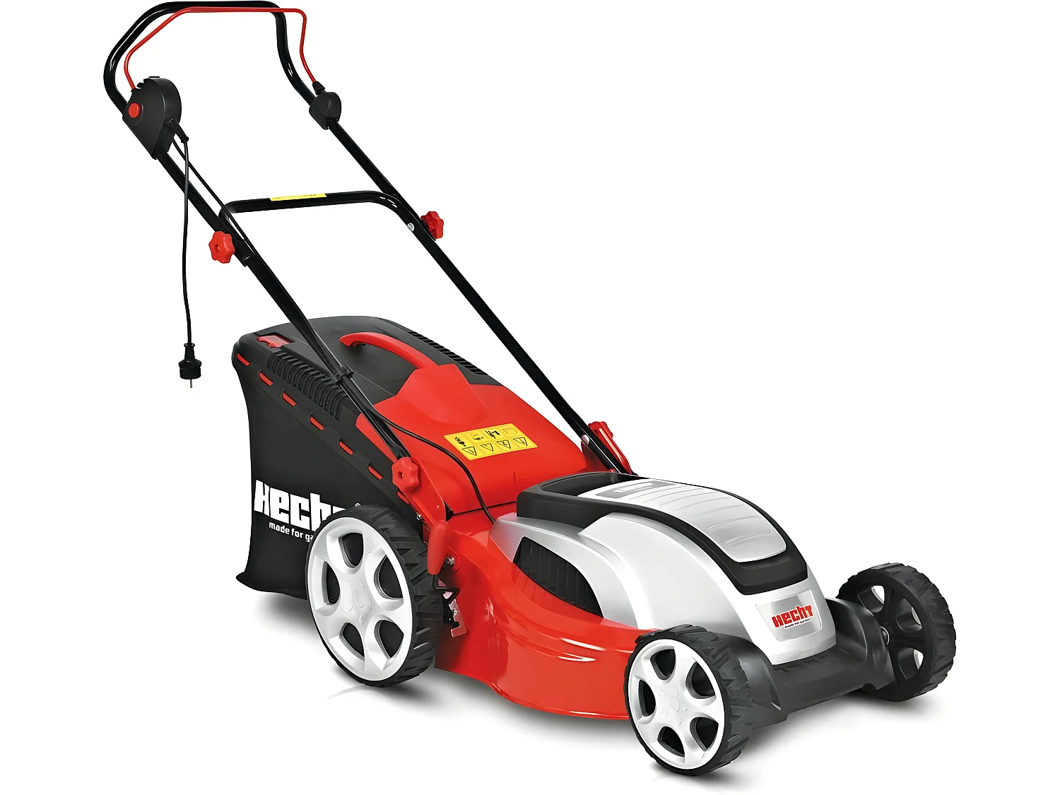 Hecht jardin 1845 Tondeuse a gazon electrique 1800 W 46 cm 5 positions 15-65 mm Bac 60 l BB LOISIR