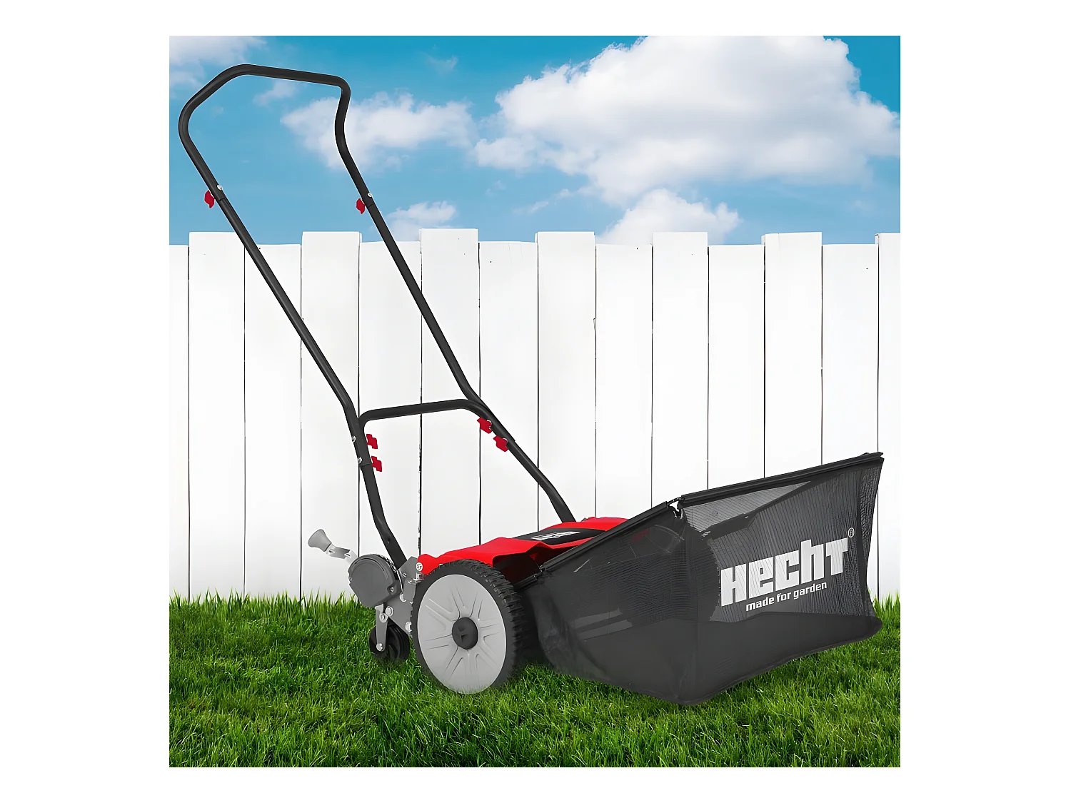 Hecht jardin 514 Tondeuse helicoidale sans electricite essence fil