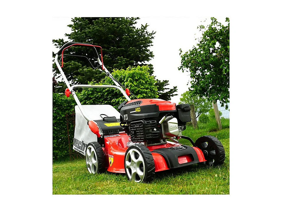 Hecht 541 SW Tondeuse à gazon essence 4temps largeur de coupe 40cm bac de 40L