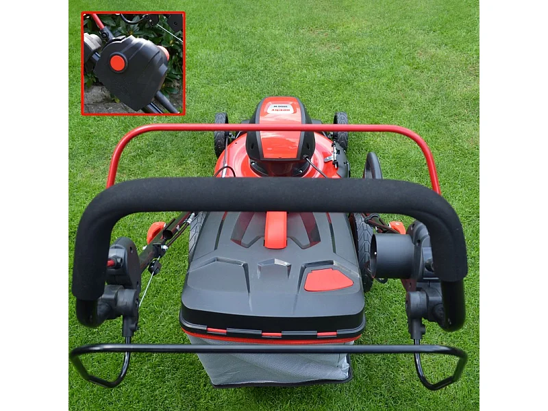 Hecht 1802 S Tondeuse à gazon électrique 5en1 1800W largeur coupe 46cm bac 50L 7hauteur de coupe 25-75mm