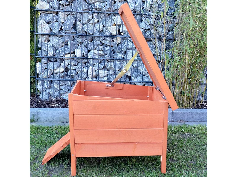 Cage Clapier Enclos lapin Extérieur en Bois Haute Qualité pour lapins 51,5 x 42 x 43 cm « 083 Mini maison »