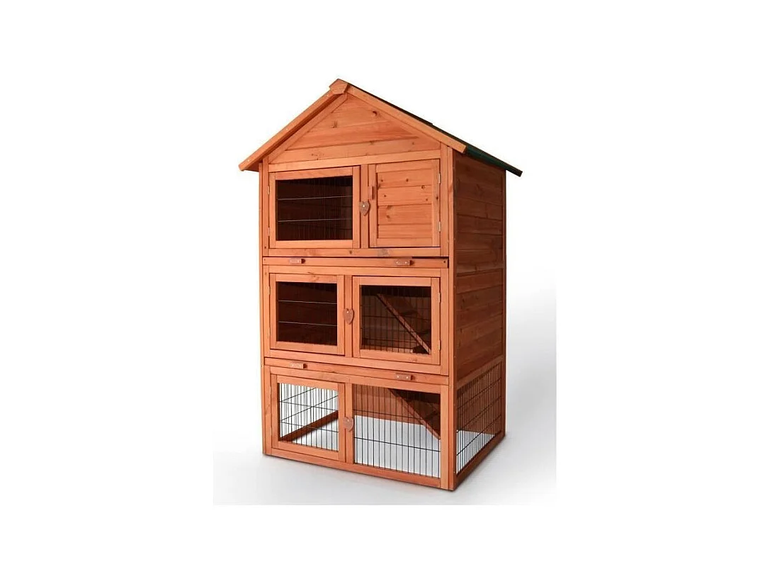 Cage Clapier Enclos pour lapins 106 x 83 x 160 cm-Modele 029 Jumbo
