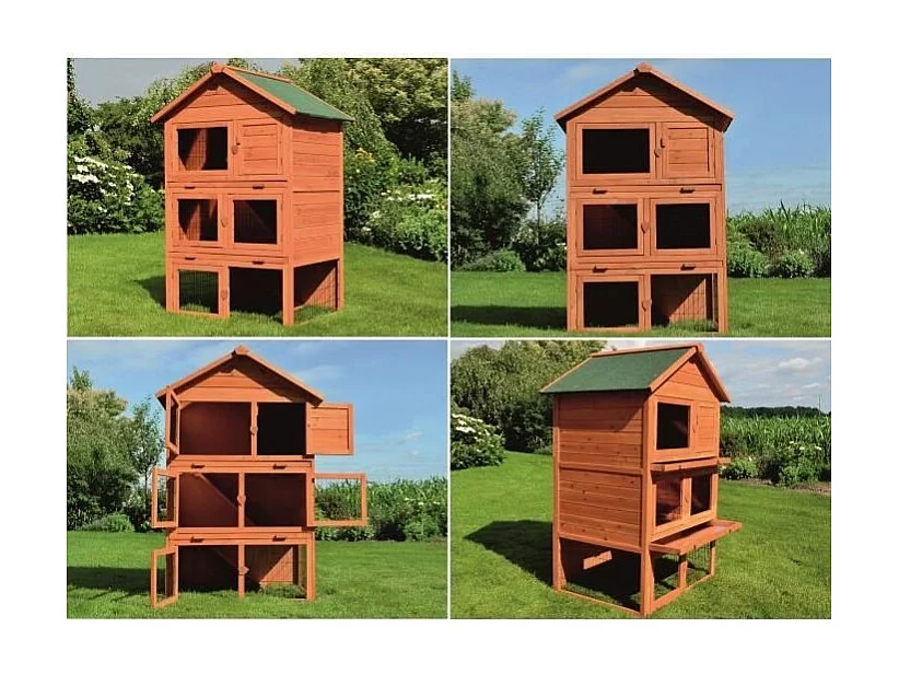 Cage Clapier Enclos pour lapins 106 x 83 x 160 cm-Modele 029 Jumbo