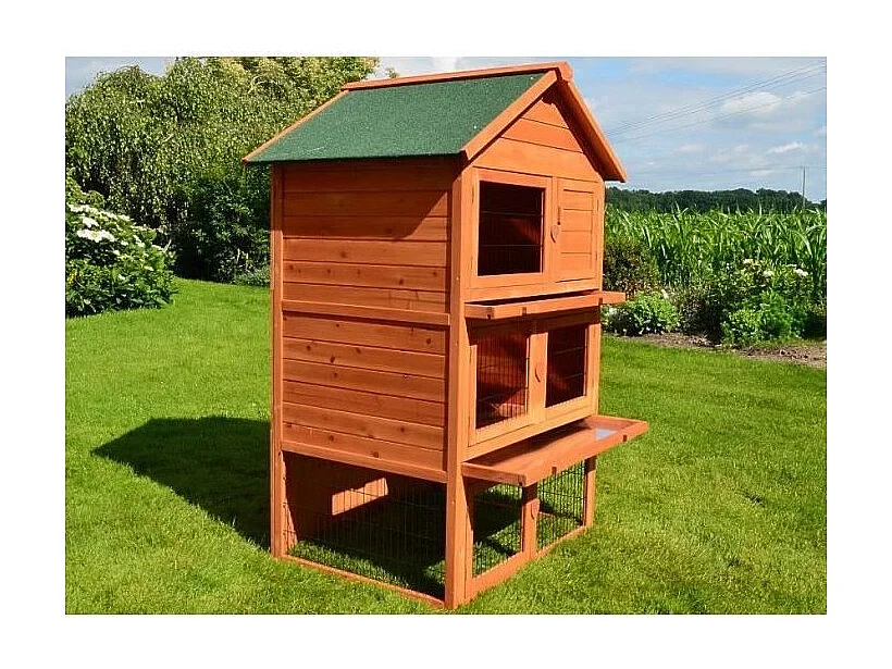Cage Clapier Enclos pour lapins 106 x 83 x 160 cm-Modele 029 Jumbo