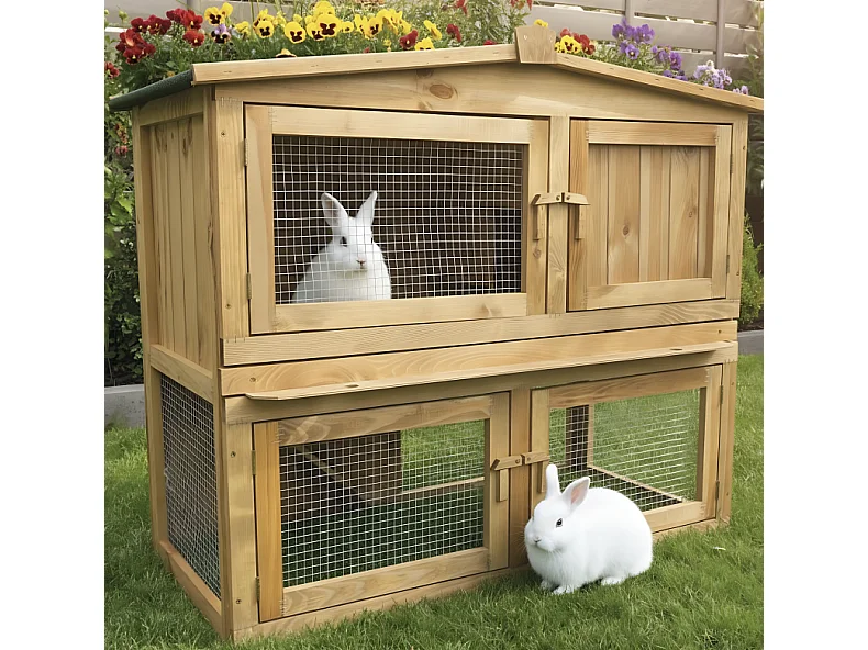 Cage Clapier lapin Exterieur Modele 002 Obelix