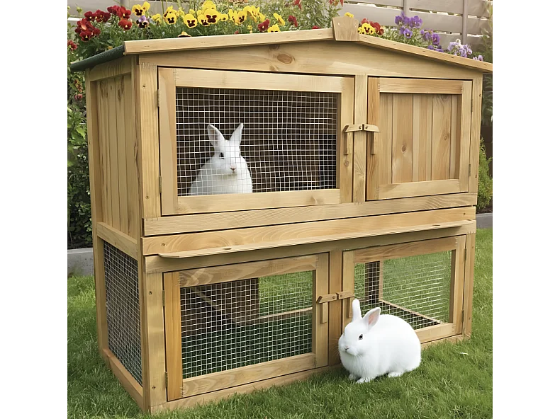 Cage Clapier lapin Exterieur Modele 002 Obelix