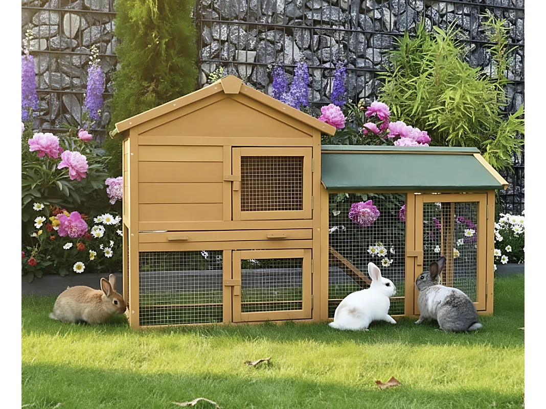 Cage Clapier Enclos lapin  145x53x86 cm Modele: 001 Villa Lapin BB LOISIR