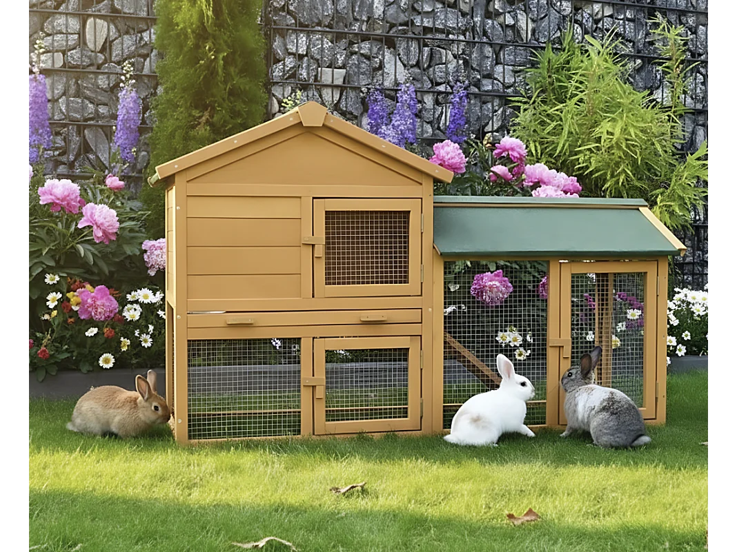 Cage Clapier Enclos lapin  145x53x86 cm Modele: 001 Villa Lapin BB LOISIR
