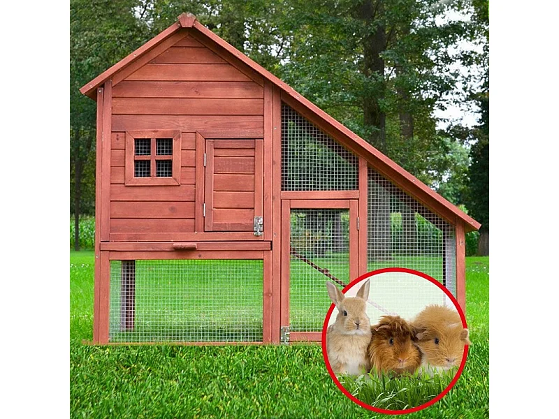 Cage Clapier Enclos lapin petits animaux 140 x 120 x 55 cm Modele : 032 Ferme