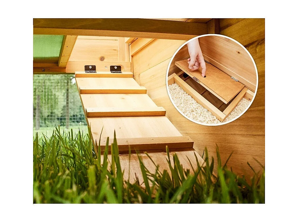 Cage Clapier Enclos lapin Extérieur en bois Haute Qualité pour lapins petits animaux- Modèle : 087 Alpine 180x62x72cm