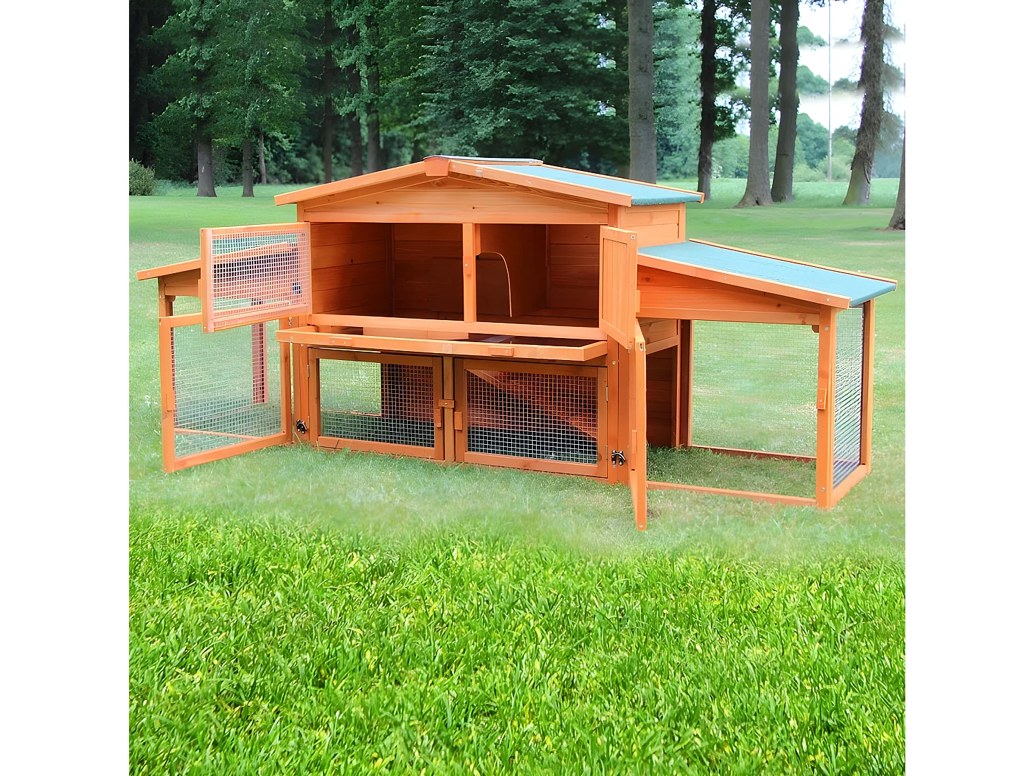 Cage Clapier Enclos lapin    pour lapins.Modele 043 etable du roi