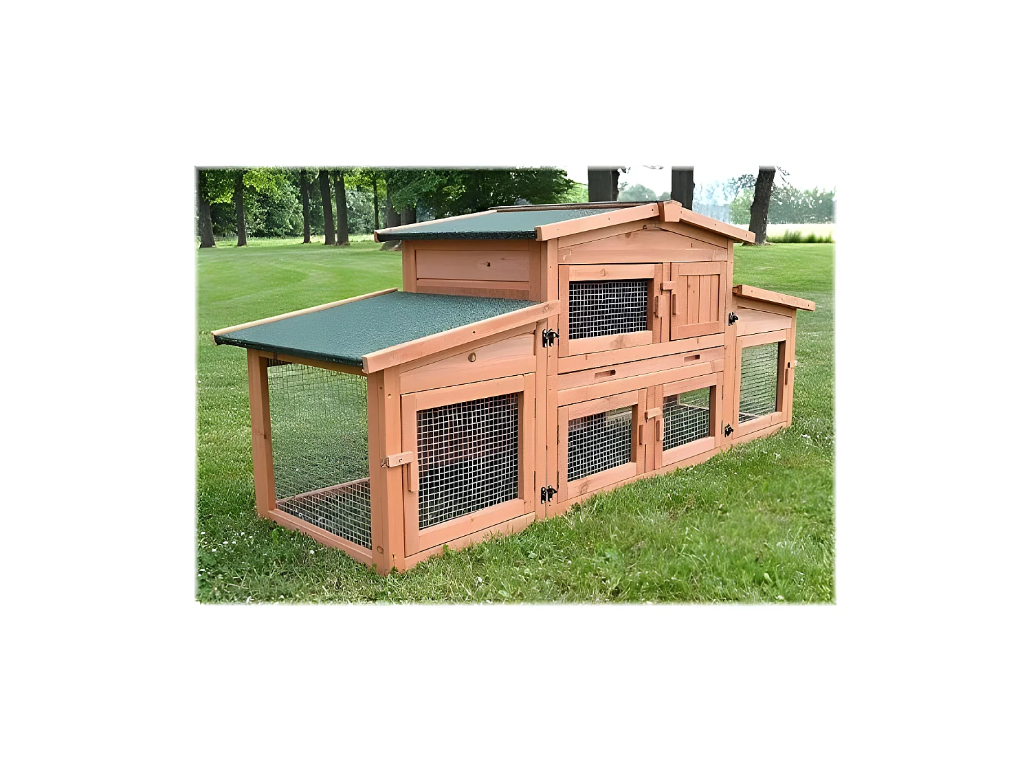 Cage Clapier pour lapin Extérieur 185x51x75cm Modèle: 037 Étable de roi