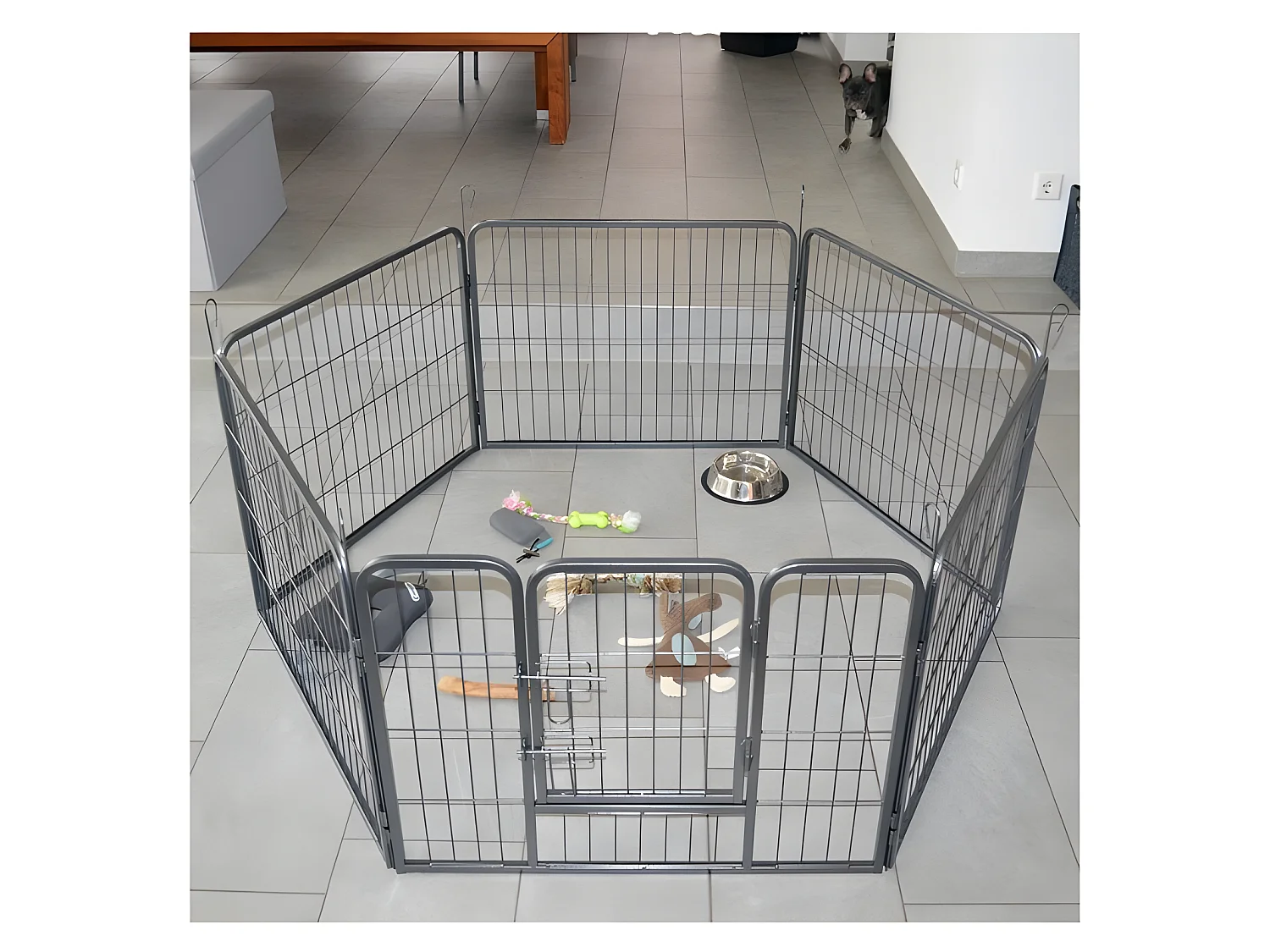Parc enclos pour chiens grillage cage clôture intérieur et extérieur Hauteur 80cm  modèle Dog run « M 481 »