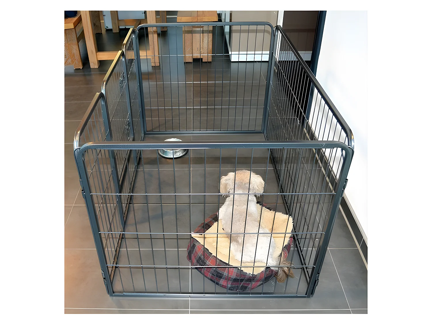 Parc enclos pour chiens grillage cage clôture intérieur et extérieur Hauteur 70,5cm modèle Dog run « M 483 »