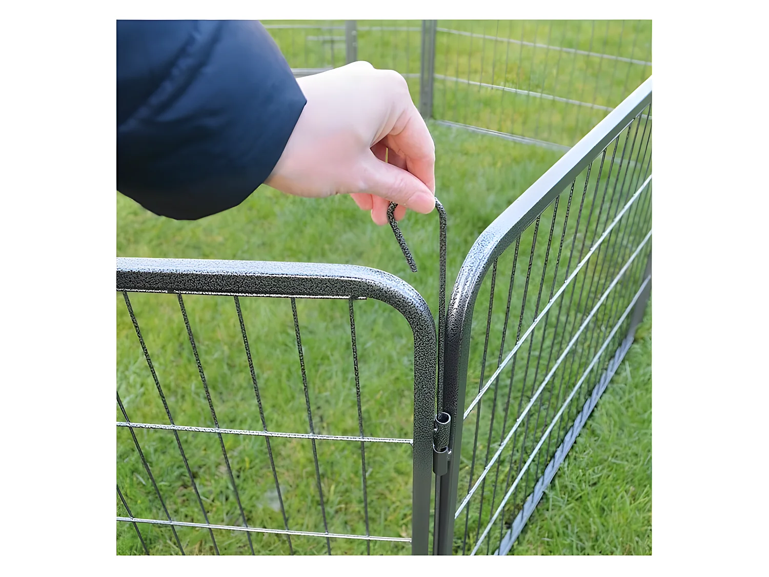 Parc enclos pour chiens grillage cage clôture intérieur et extérieur Hauteur 70,5cm modèle Dog run « M 483 »