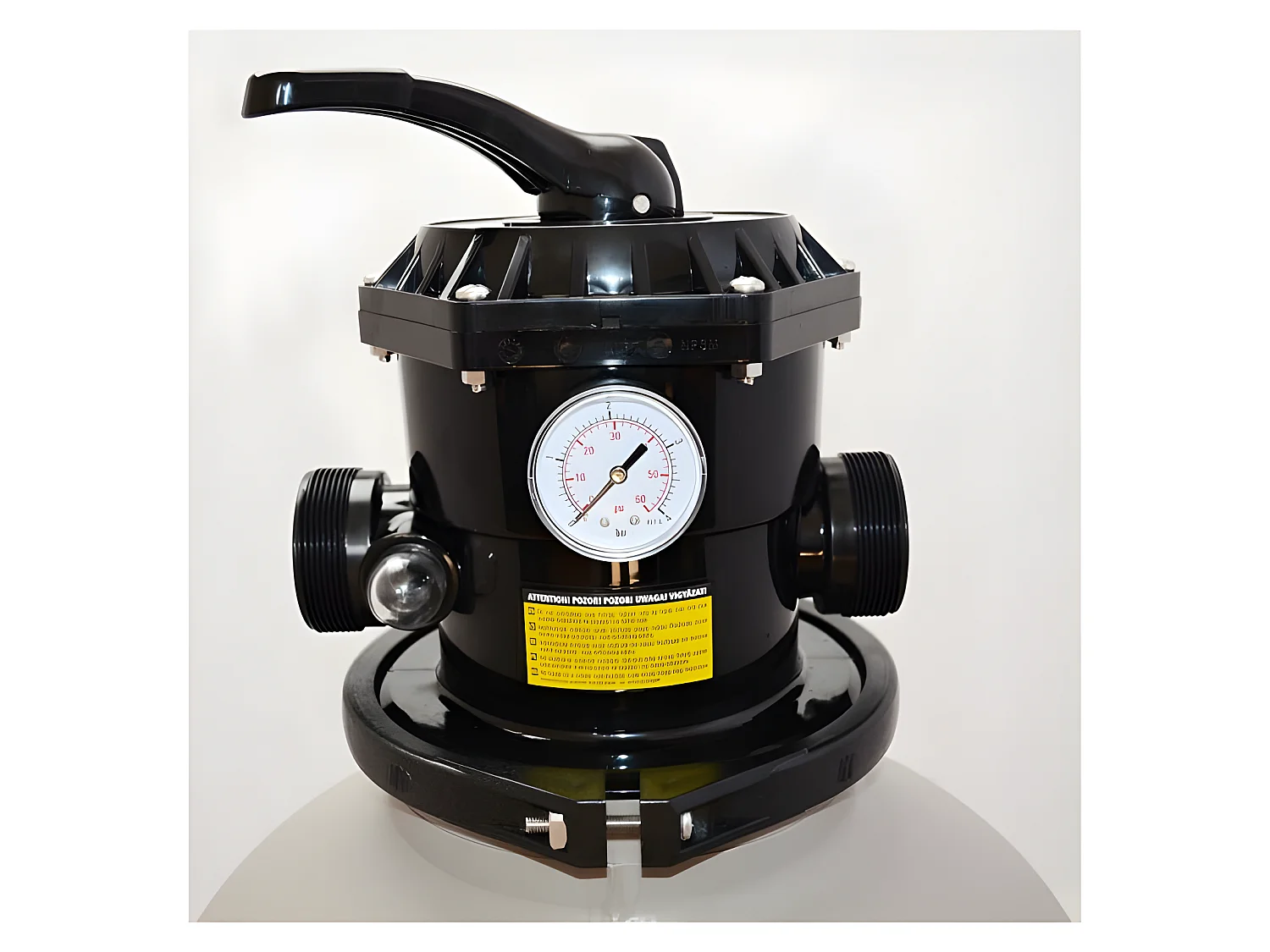 Hecht 302016 Système de filtre à sable de piscine débit max.14,4 m3/h 550 W Capacité de sable 45kg