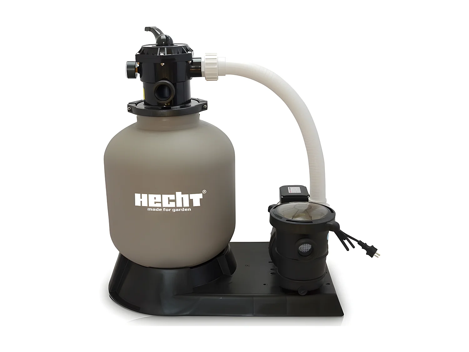 Hecht 302016 Système de filtre à sable de piscine débit max.14,4 m3/h 550 W Capacité de sable 45kg