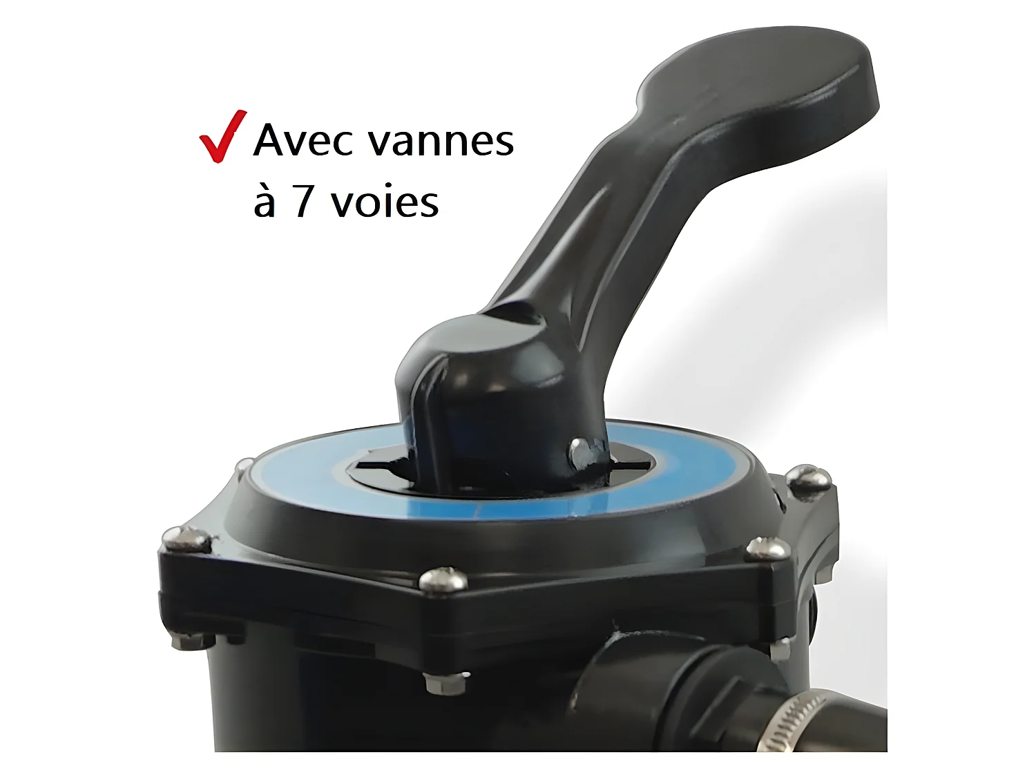 Hecht jardin 302200 Système de filtre à sable de piscine 6 m3/h 200 W Capacité de sable 12kg