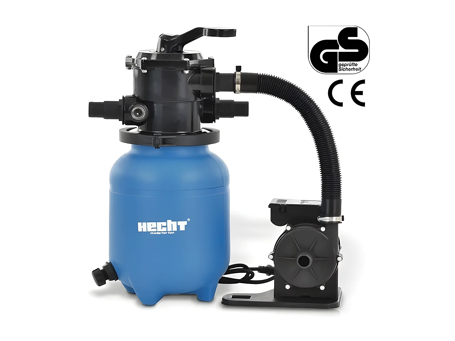 Hecht jardin 302200 Système de filtre à sable de piscine 6 m3/h 200 W Capacité de sable 12kg