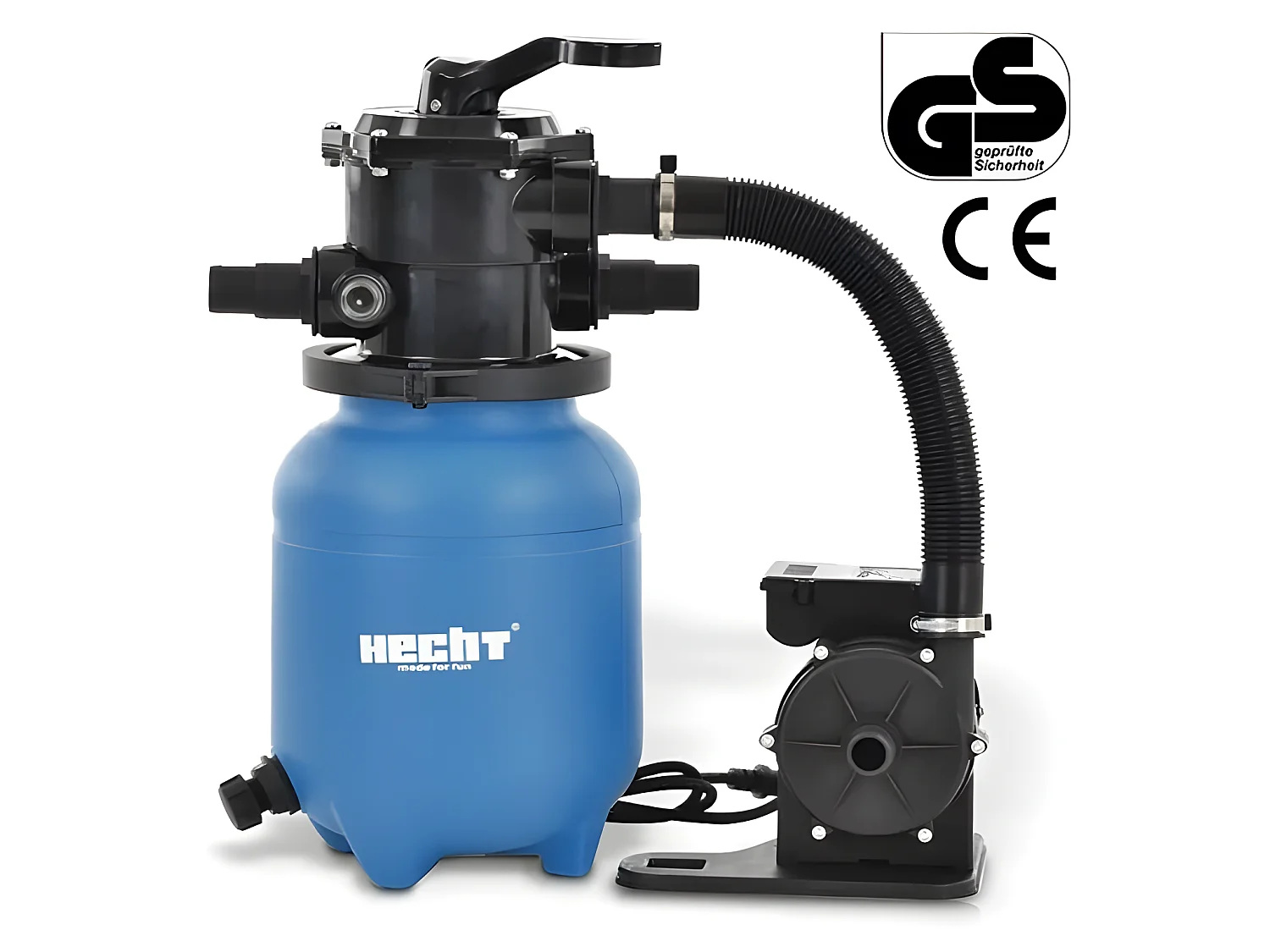 Hecht jardin 302200 Système de filtre à sable de piscine 6 m3/h 200 W Capacité de sable 12kg