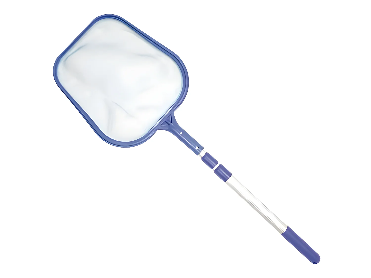 Hecht 060307 Épuisette de piscine filet à feuille avec manche télescopique jusqu’à 1,5m