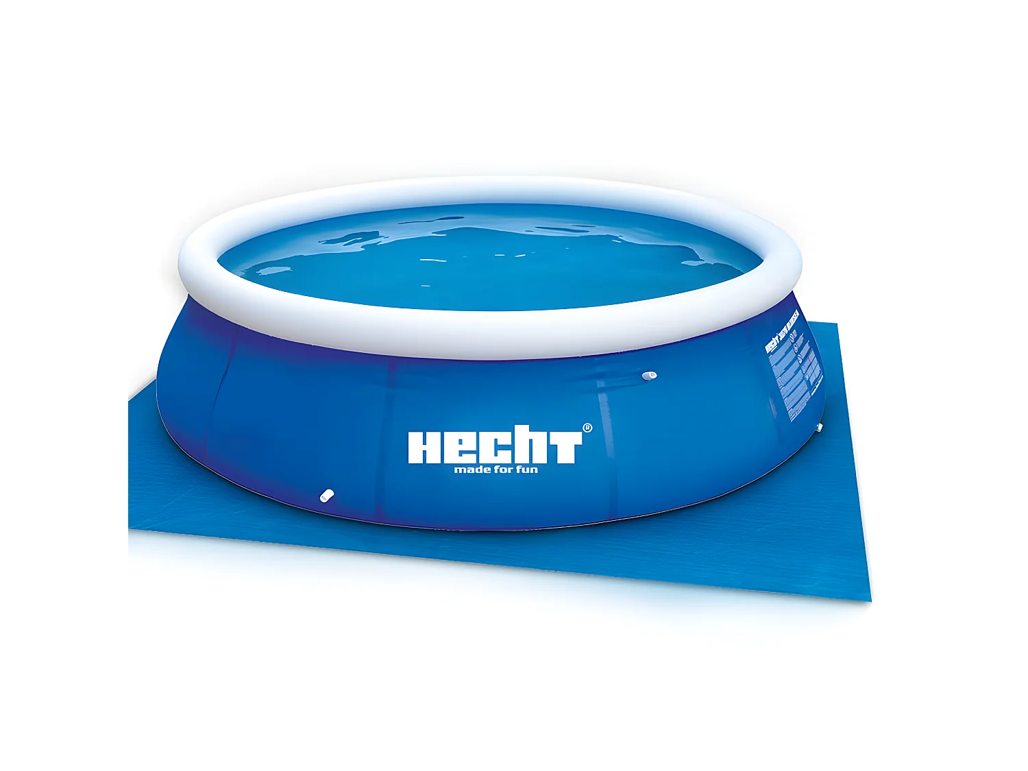 Hecht 016123 Tapis de sol Bâche de piscine robuste mesurant 309x309cm pour une plus longue durée de vie de votre piscine
