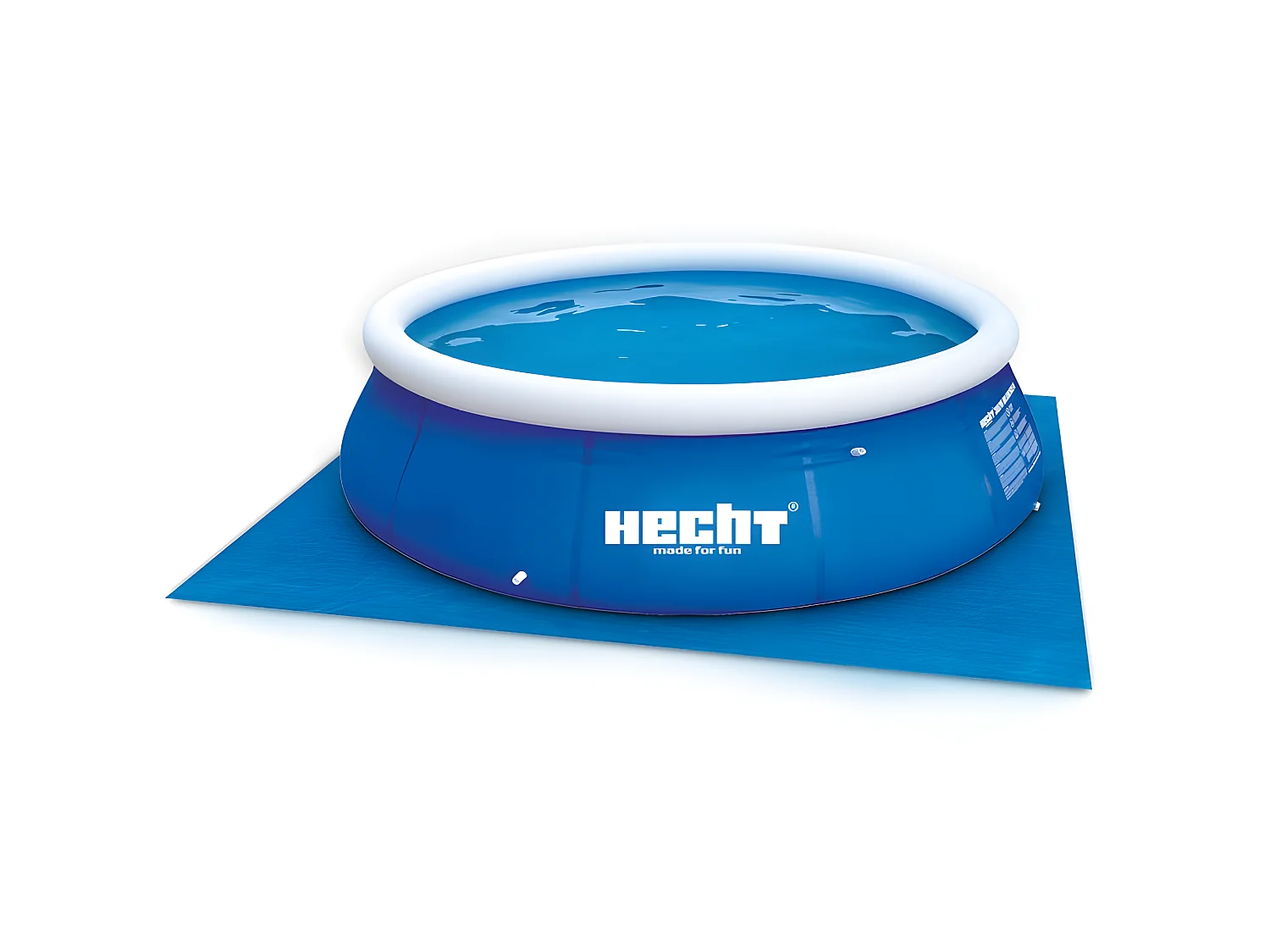 Hecht 016123 Tapis de sol Bâche de piscine robuste mesurant 309x309cm pour une plus longue durée de vie de votre piscine