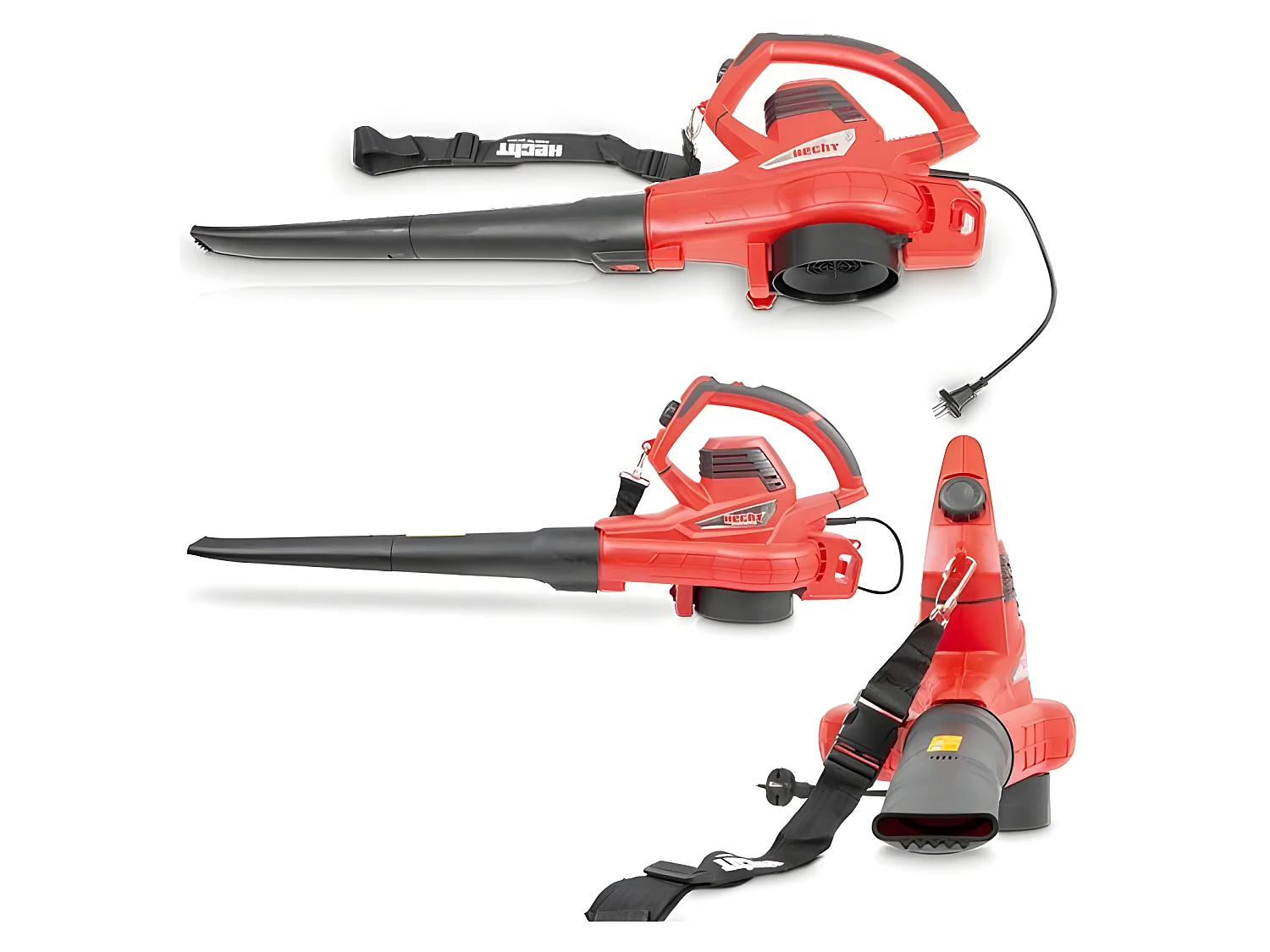 Hecht jardin 3303 Souffleur de feuilles à l’air électrique 3000W 2en1 Aspirateur Souffleur