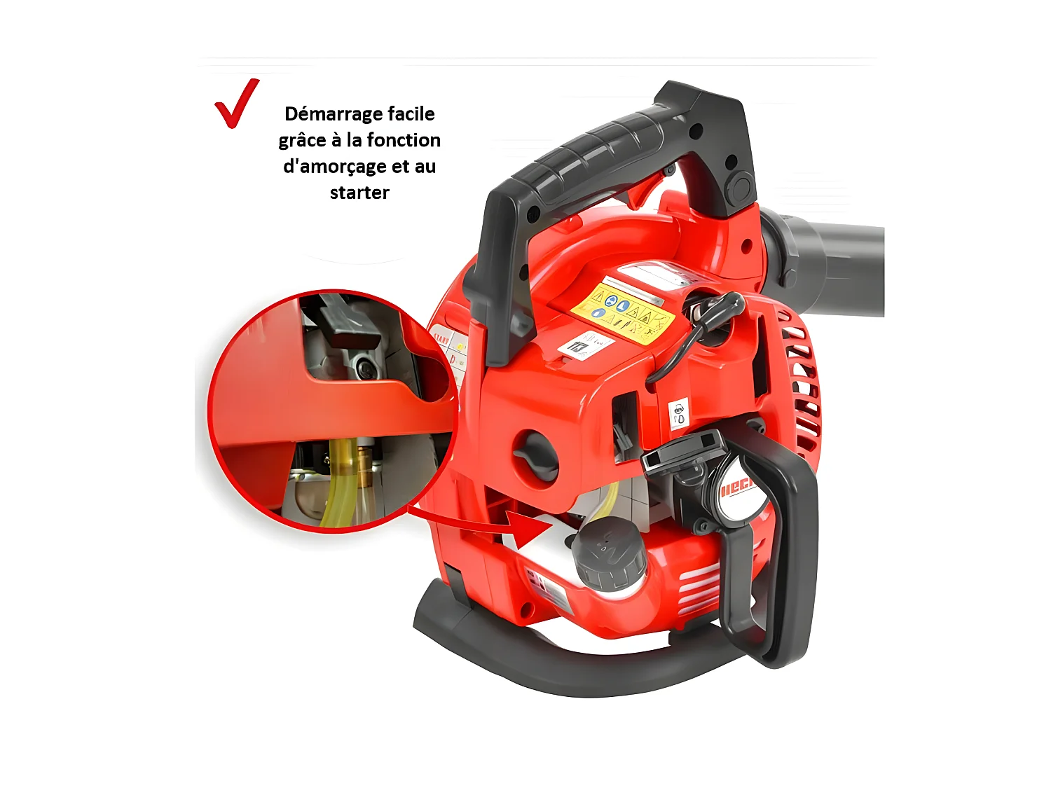 Hecht jardin 9254 Souffleur de feuilles a essence 3en1 Aspirateur souffleur broyeur BB LOISIR