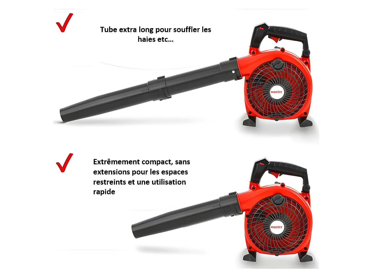 Hecht jardin 9254 Souffleur de feuilles a essence 3en1 Aspirateur souffleur broyeur BB LOISIR