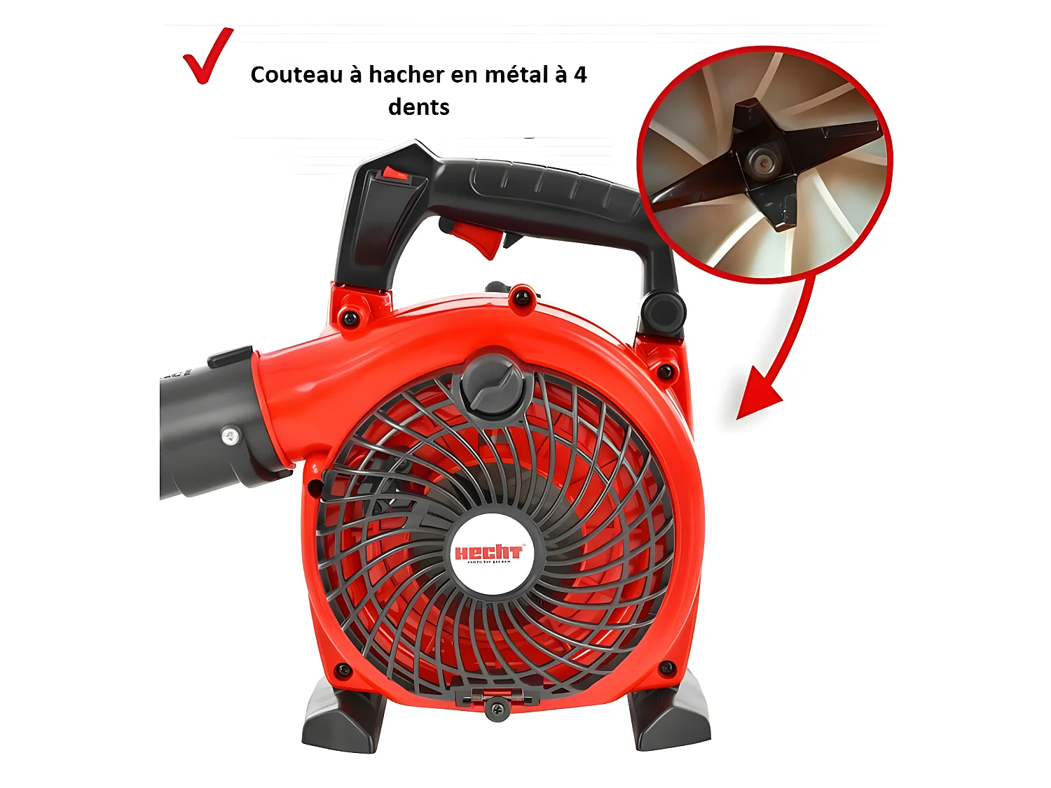 Hecht jardin 9254 Souffleur de feuilles a essence 3en1 Aspirateur souffleur broyeur BB LOISIR