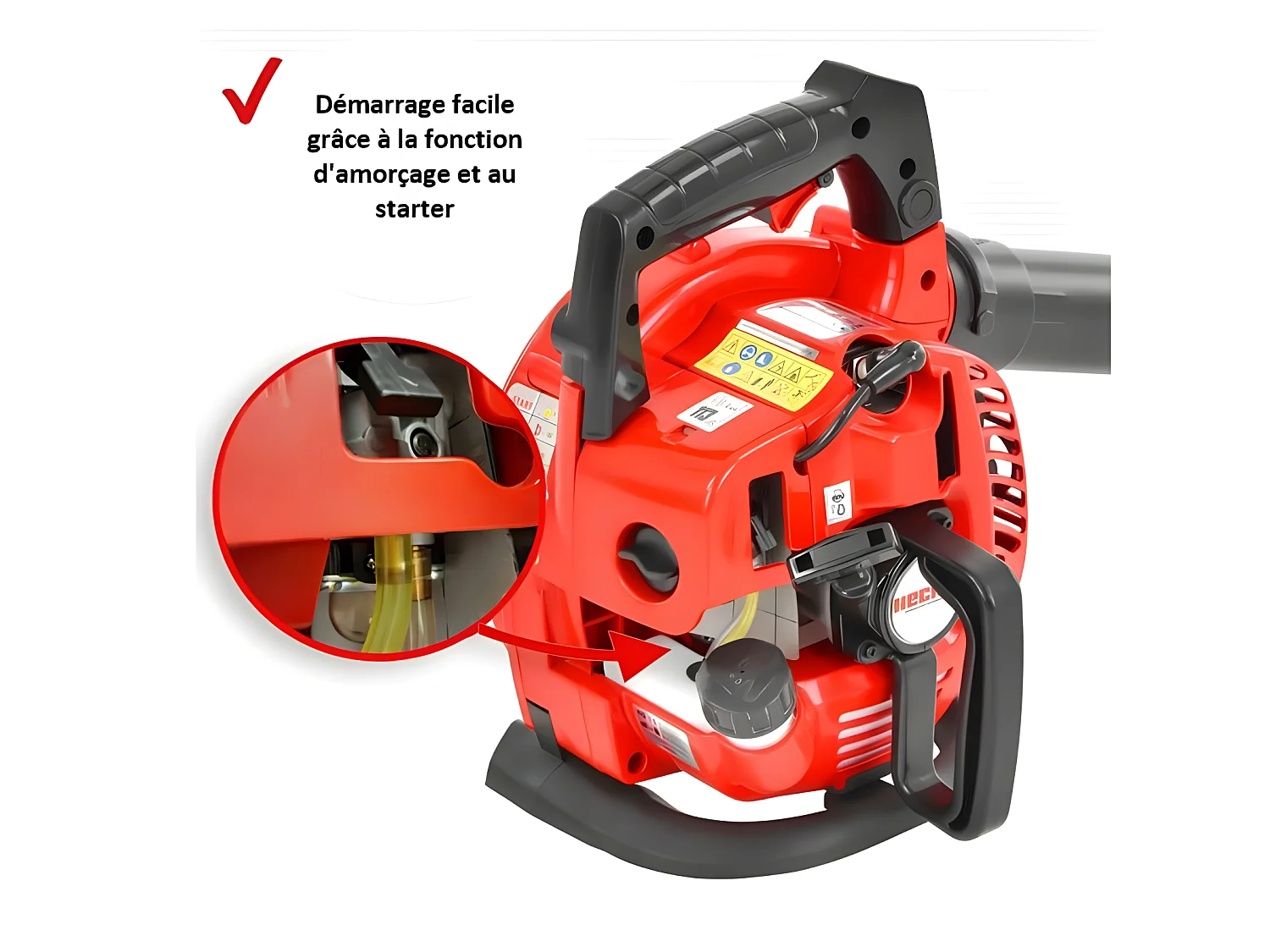 Hecht jardin 9254 Souffleur de feuilles a essence 3en1 Aspirateur souffleur broyeur BB LOISIR