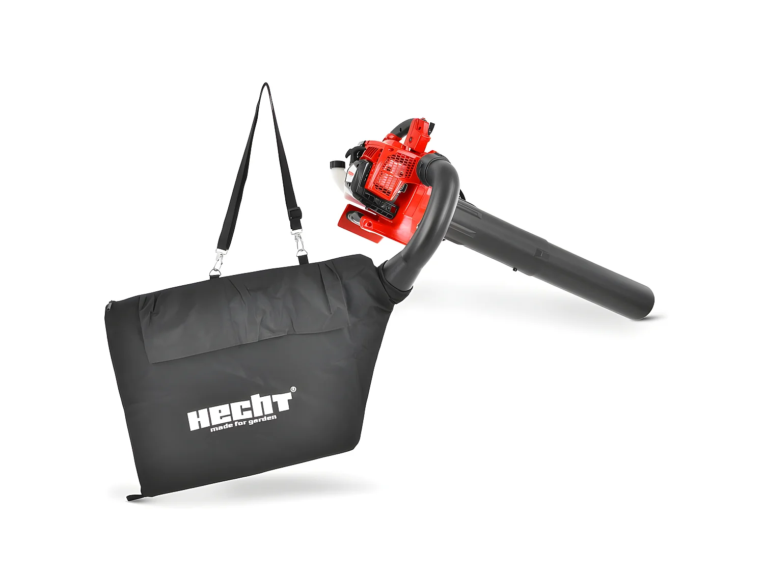 Hecht 9280 Aspirateur souffleur broyeur essence 3en1 252km/h 50 l moteur à deux temps