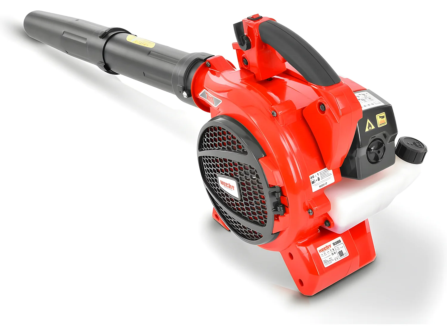 Hecht 9280 Aspirateur souffleur broyeur essence 3en1 252km/h 50 l moteur à deux temps