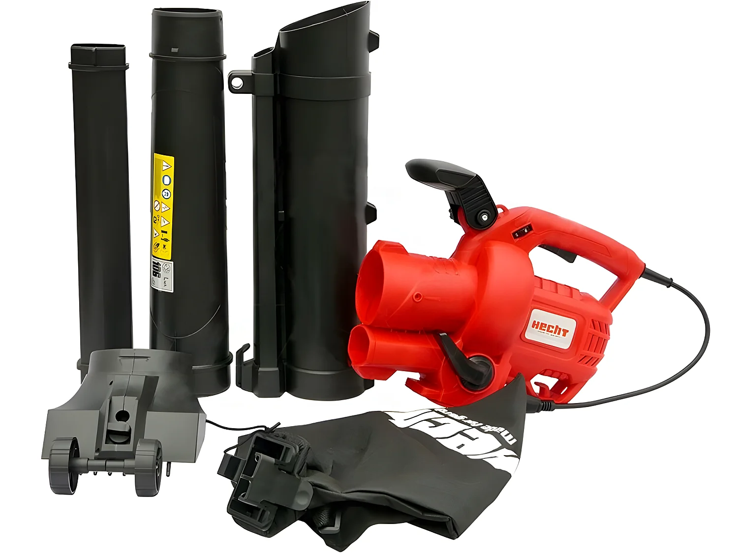 Hecht jardin 3003 Souffleur de feuilles à l’air électrique 3300W 3en1 Aspirateur souffleur broyeur