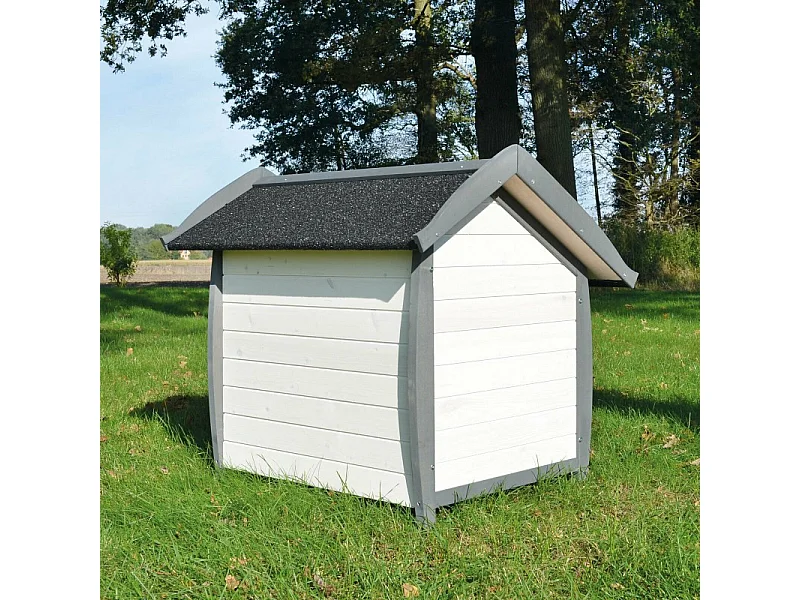 Niche Chien en bois moderne de haute qualite BELLA 222 taille L 86 x 102 x 94 cm