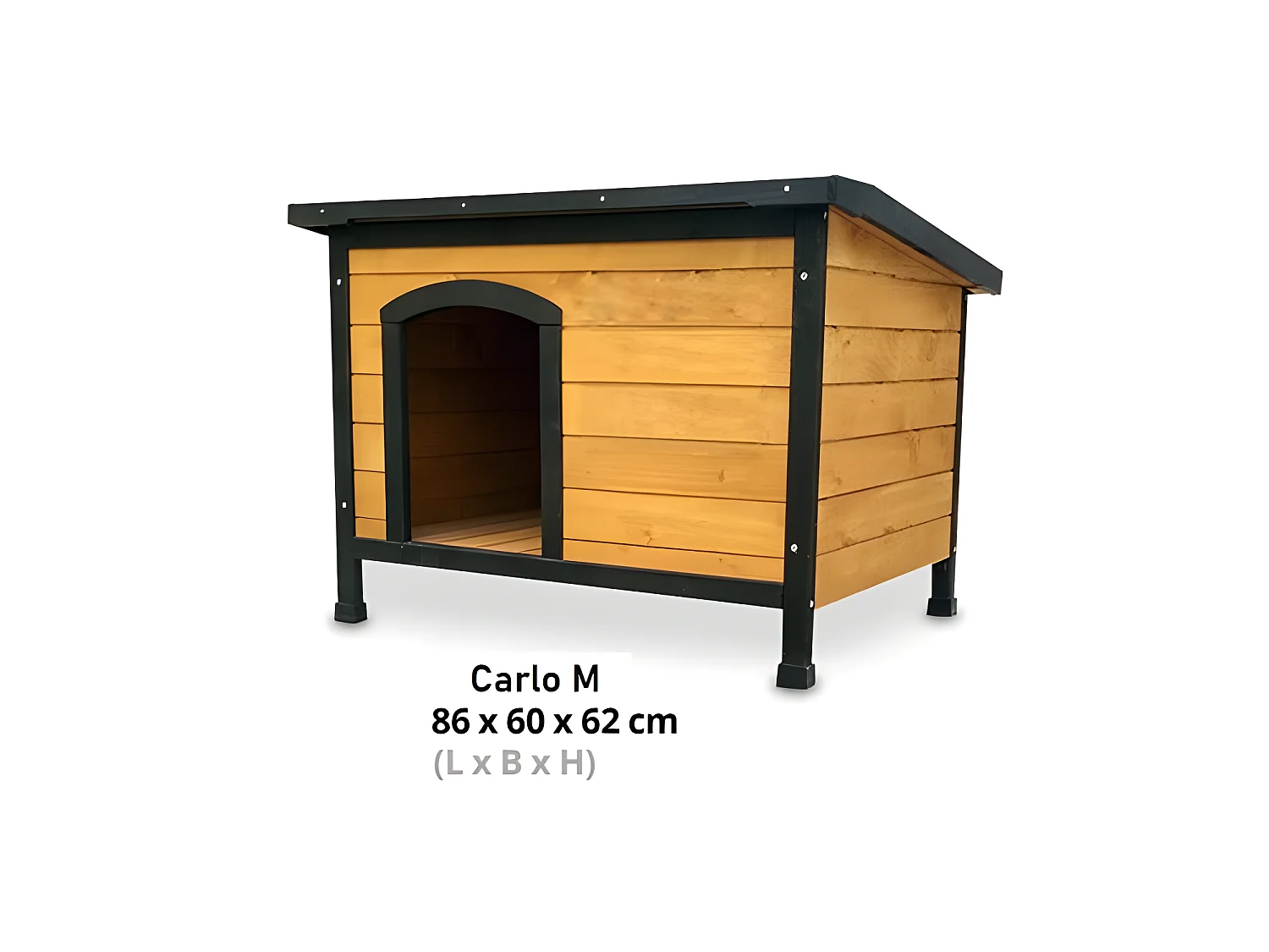 Niche Chien bois pin haute qualite Carlo 224 M 86 x 62 x 60 cm