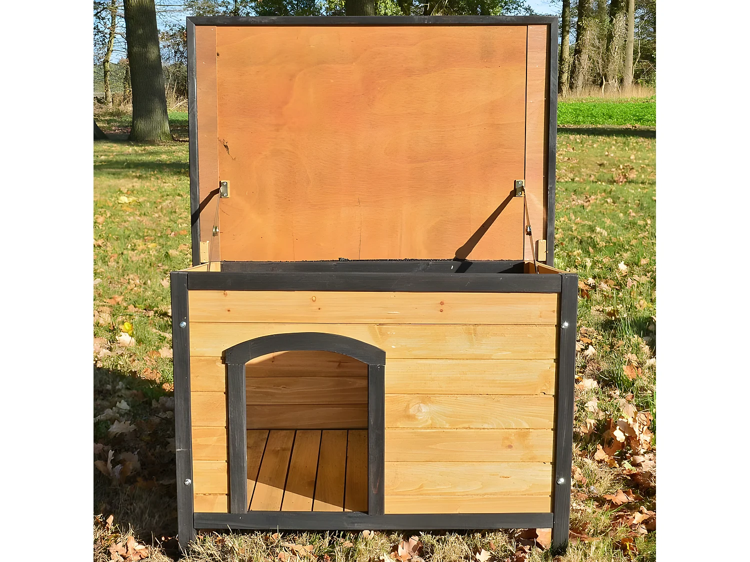 Niche Chien bois pin haute qualite CARLO 225 L 104 x 70x 66 cm