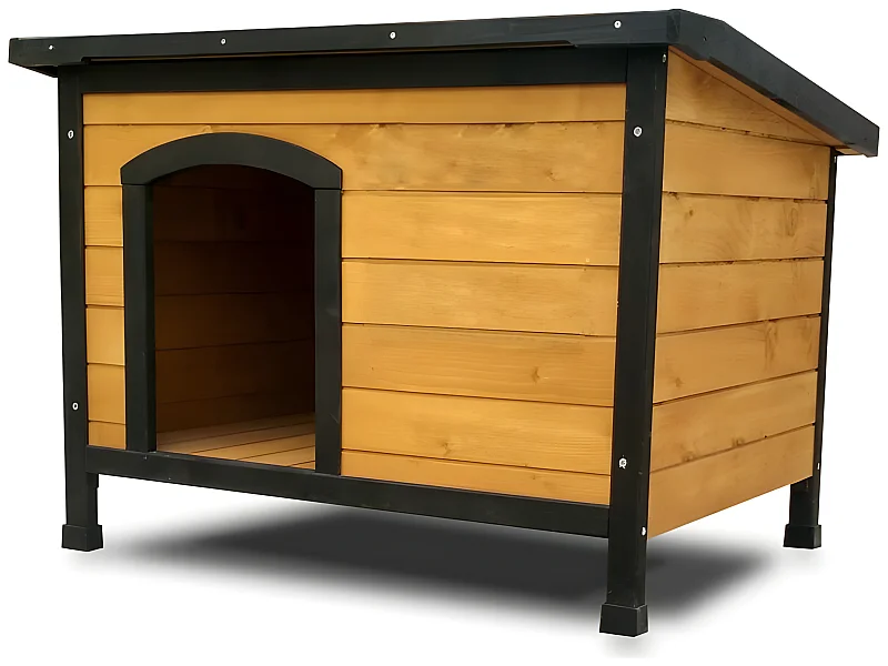 Niche Chien bois pin haute qualite CARLO 225 L 104 x 70x 66 cm