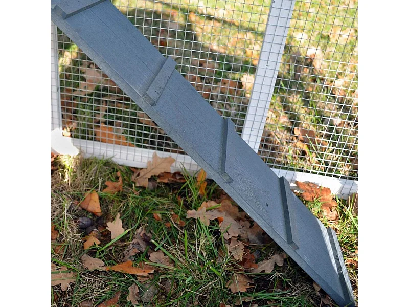 Poulailler Exterieur en bois avec toit pliant 175x66x101 cm Modele- Dottie 151 Taille L