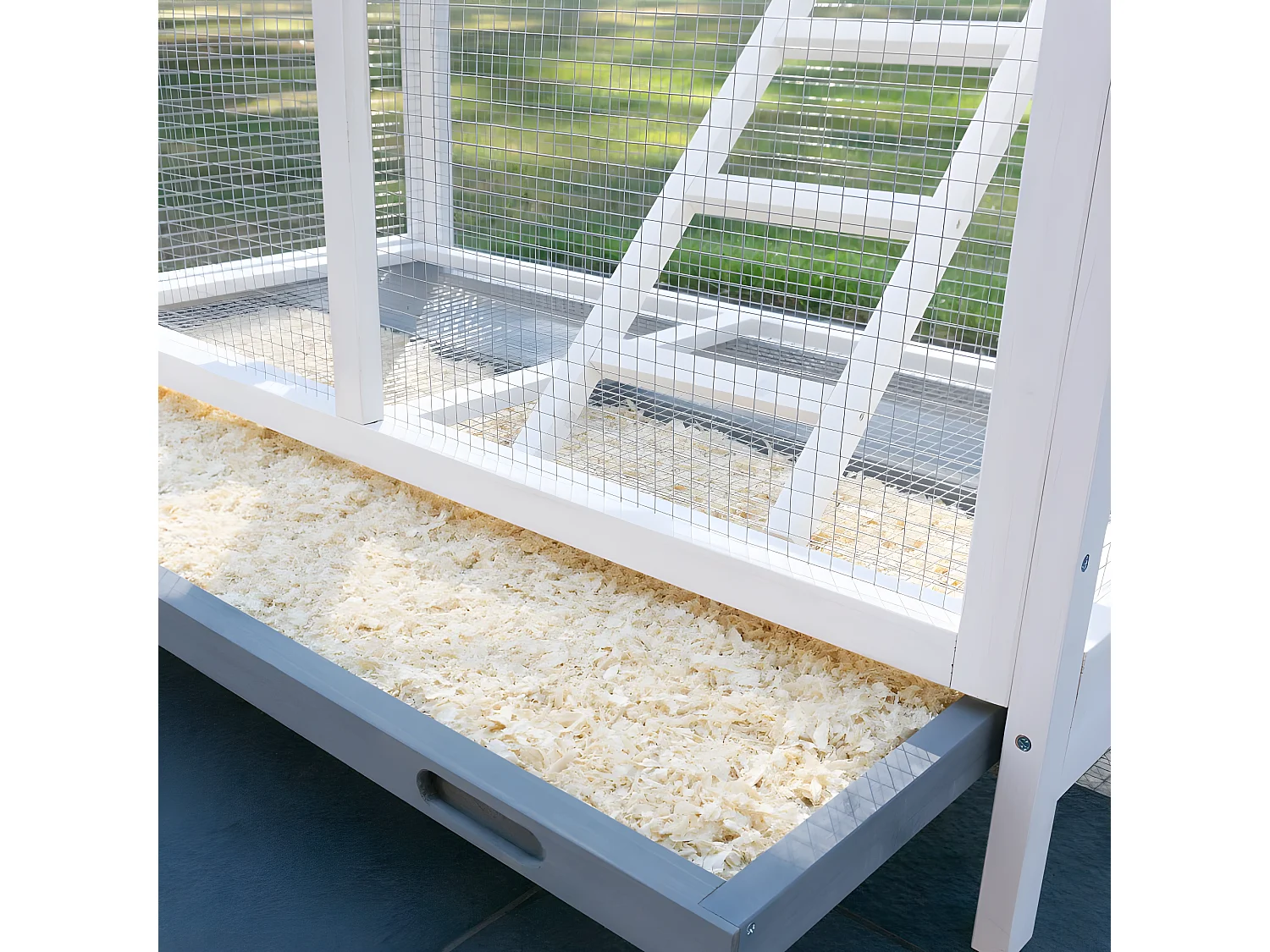 Volière Cage à oiseaux en bois de haute qualité 122x58x177cm pour intérieur et extérieur –Modèle « Apollo XL 304 »