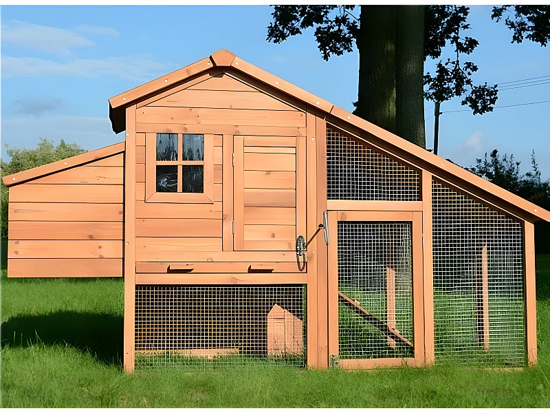 Poulailler en bois 2/5 poules 190x62x114 cm Modele 144 Confort