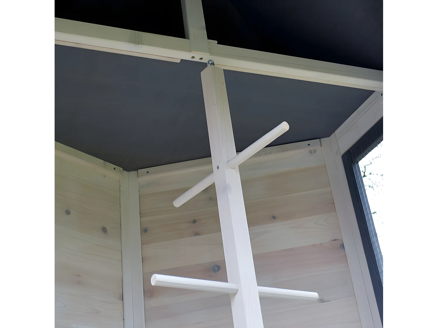 Voliere Cage a oiseaux en bois de haute qualite 100 x 180 x 100 cm Modele Luise 309