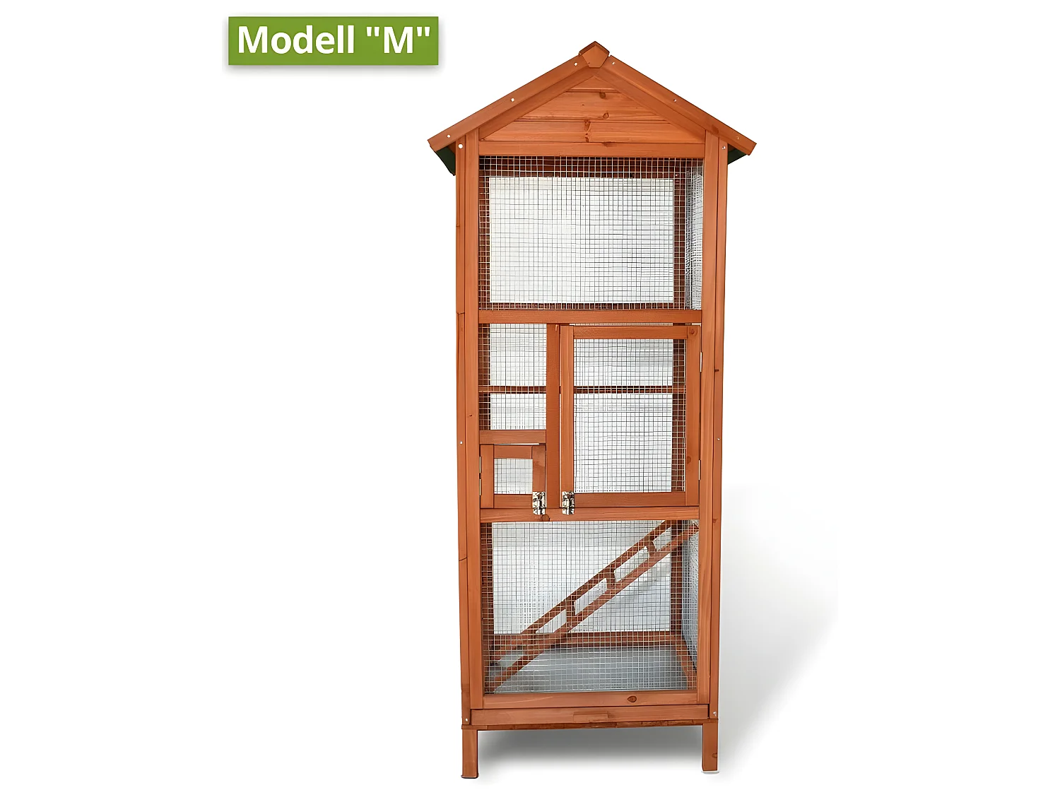 Volière Cage a oiseaux en bois de haute qualite 72 x 63 x 168 cm exterieur et interieur BB LOISIR