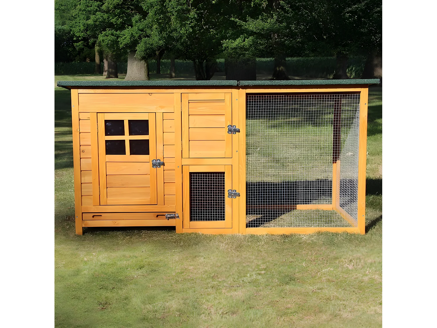 Poulailler pour jardin exteieure 5 poules r 150 x 80 x 68 cm - Modele 147 FLEXI Standard