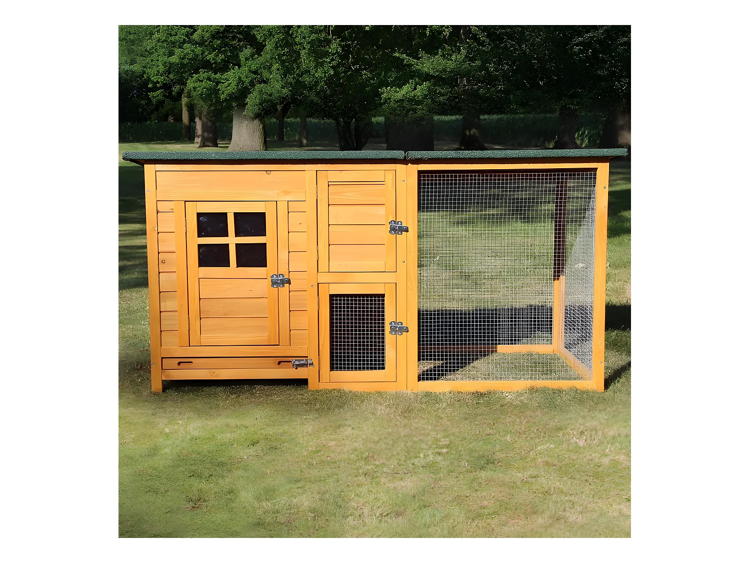 Poulailler pour jardin exteieure 5 poules r 150 x 80 x 68 cm - Modele 147 FLEXI Standard