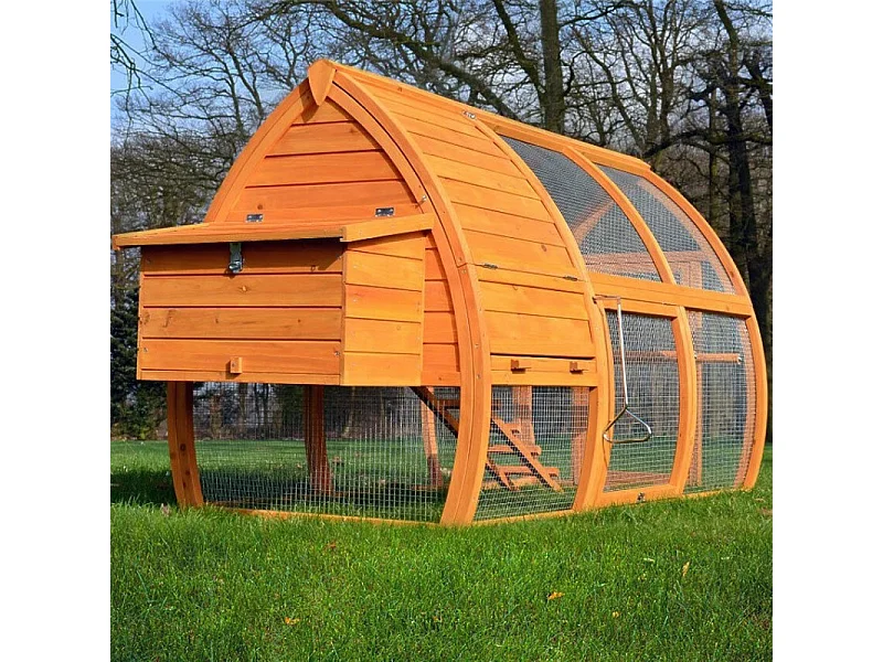 Poulailler en bois pour jardin  2/5 poules 172x76x102 cm-Modele 126 Grande Poule