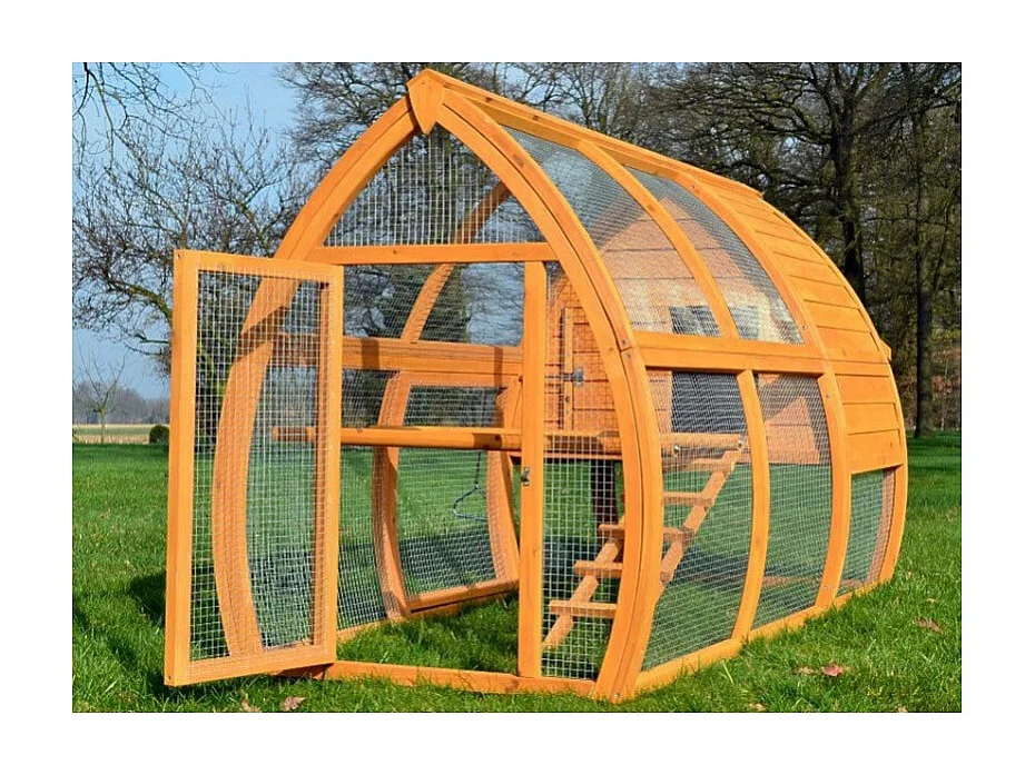 Poulailler en bois pour jardin  2/5 poules 172x76x102 cm-Modele 126 Grande Poule