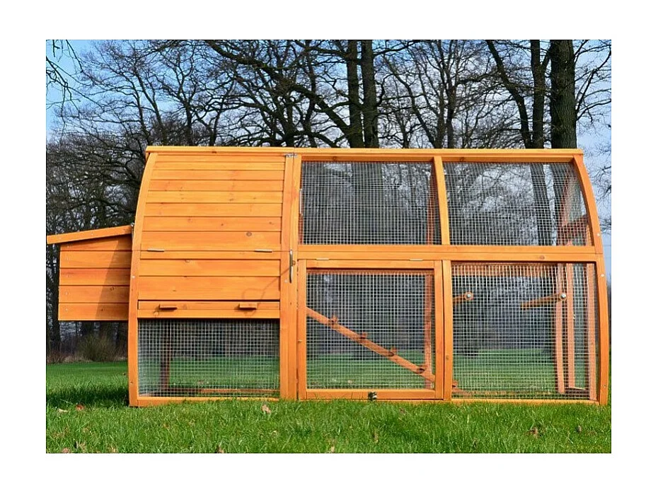 Poulailler en bois pour jardin  2/5 poules 172x76x102 cm-Modele 126 Grande Poule