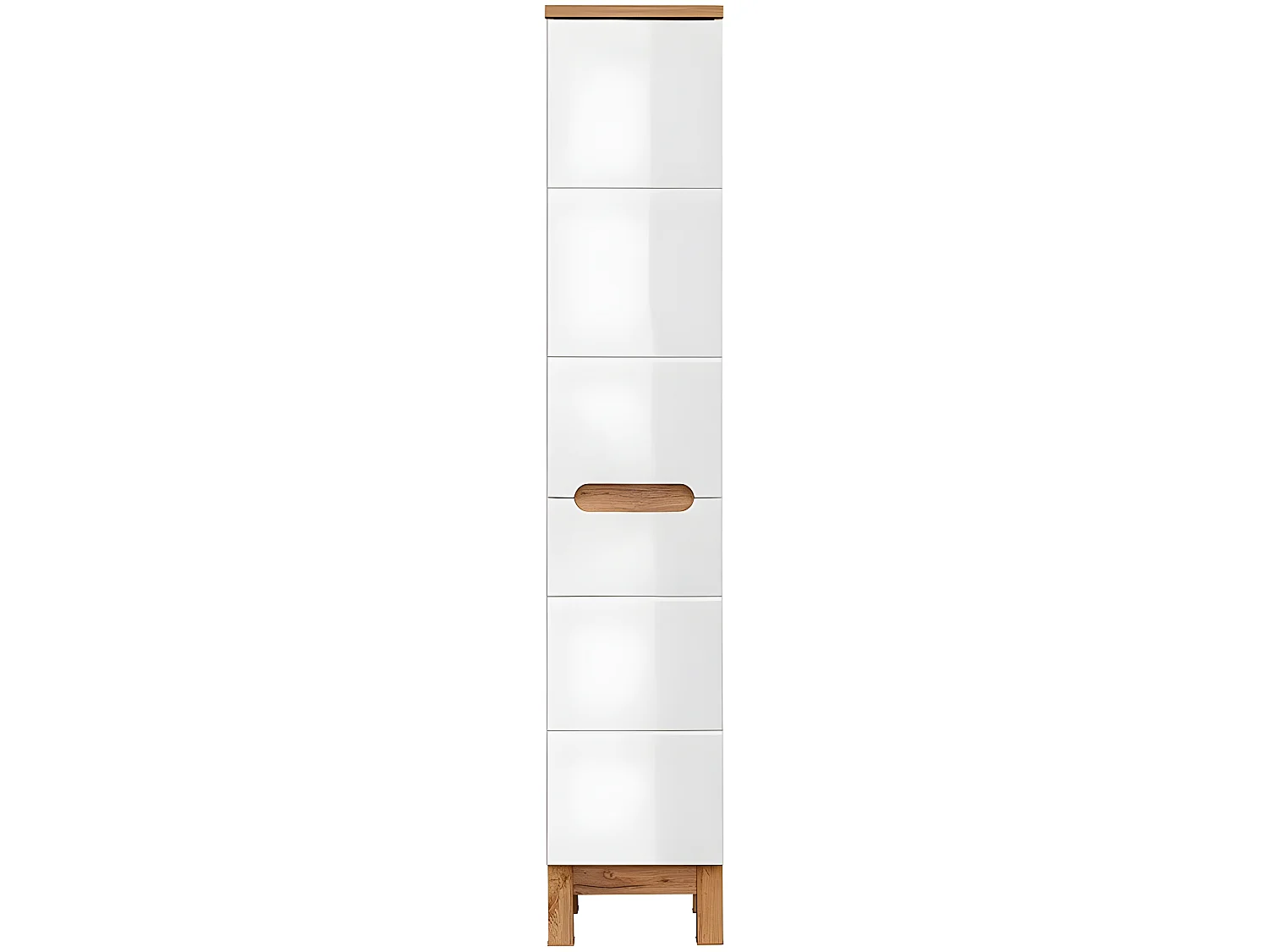 Meuble Salle de bain porte avec charnière 187x35x33cm BALI BLANC 804 moderne de haute qualité